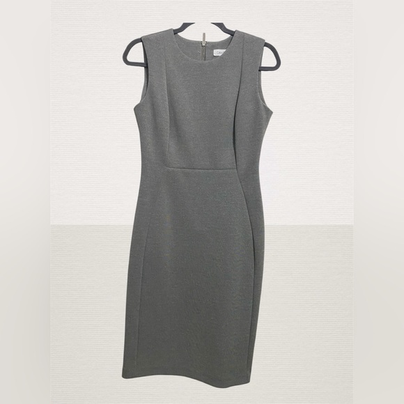 Calvin Klein Dresses & Skirts - Calvin Klein Charcoal Midi Dress (Petite size)